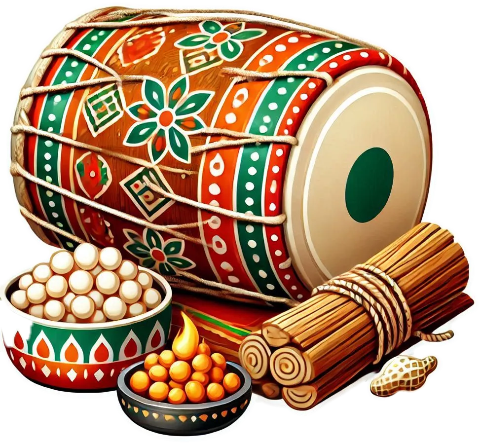 creative lohri dhol png images for posters dtv